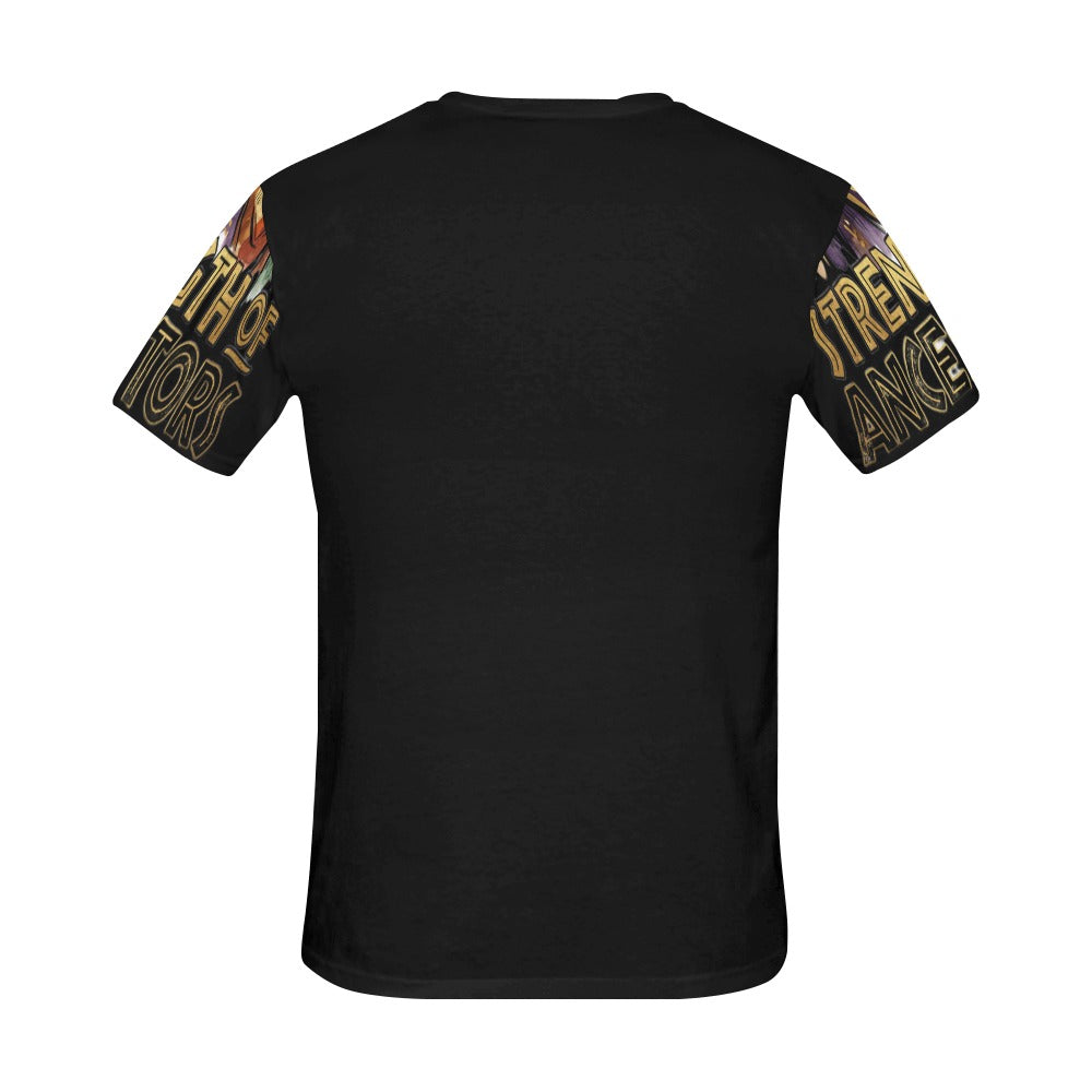 Rich and Rich Strength of Ancestors Men's Black T-Shirt