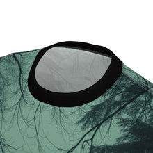Load image into Gallery viewer, Eerie Cemetery Unisex Tees, Halloween T-Shirt, Gloomy Ghost Shirt, Spooky Apparel, Unique Graphic Tee
