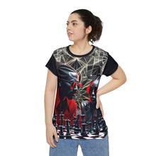Load image into Gallery viewer, R&amp;RH Chess Game Black Women&#39;s Short Sleeve T-shirt
