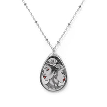 Load image into Gallery viewer, R&amp;RH Elegant Oval Necklace with Dual Portrait Design - Perfect Gift for Celebrations and Everyday Wear
