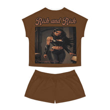 Load image into Gallery viewer, R&amp;RH Luiiloviie Women&#39;s Short Brown Pajama Set - Stylish Loungewear for Comfort and Confidence
