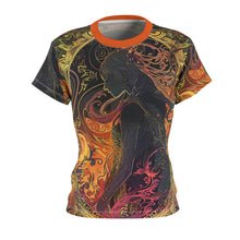 Load image into Gallery viewer, Bohemian Women&#39;s Cut &amp; Sew Tee - Vibrant Abstract Design
