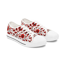Load image into Gallery viewer, Floral Women&#39;s Low Top Sneakers - Stylish and Comfortable Casual Footwear
