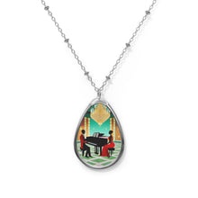 Load image into Gallery viewer, Rich and Rich Piano Oval Necklace - Rich and Rich Homeopportunities

