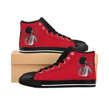 Load image into Gallery viewer, R&amp;RH Vibrant Women&#39;s Classic Red Sneakers with Inspirational Design
