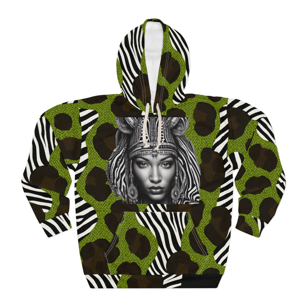 Rich and Rich Bold Animal Print Unisex Hoodie with vibrant safari-inspired design