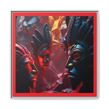 Load image into Gallery viewer, Vibrant Tribal Art Canvas Print - Framed Multi-Color Decor

