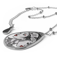 Load image into Gallery viewer, R&amp;RH Elegant Oval Necklace with Dual Portrait Design - Perfect Gift for Celebrations and Everyday Wear
