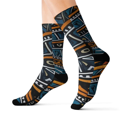 R&RH Geometric Sublimation Socks - Rich and Rich Homeopportunities 