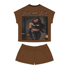 Load image into Gallery viewer, R&amp;RH Luiiloviie Women&#39;s Short Brown Pajama Set - Stylish Loungewear for Comfort and Confidence

