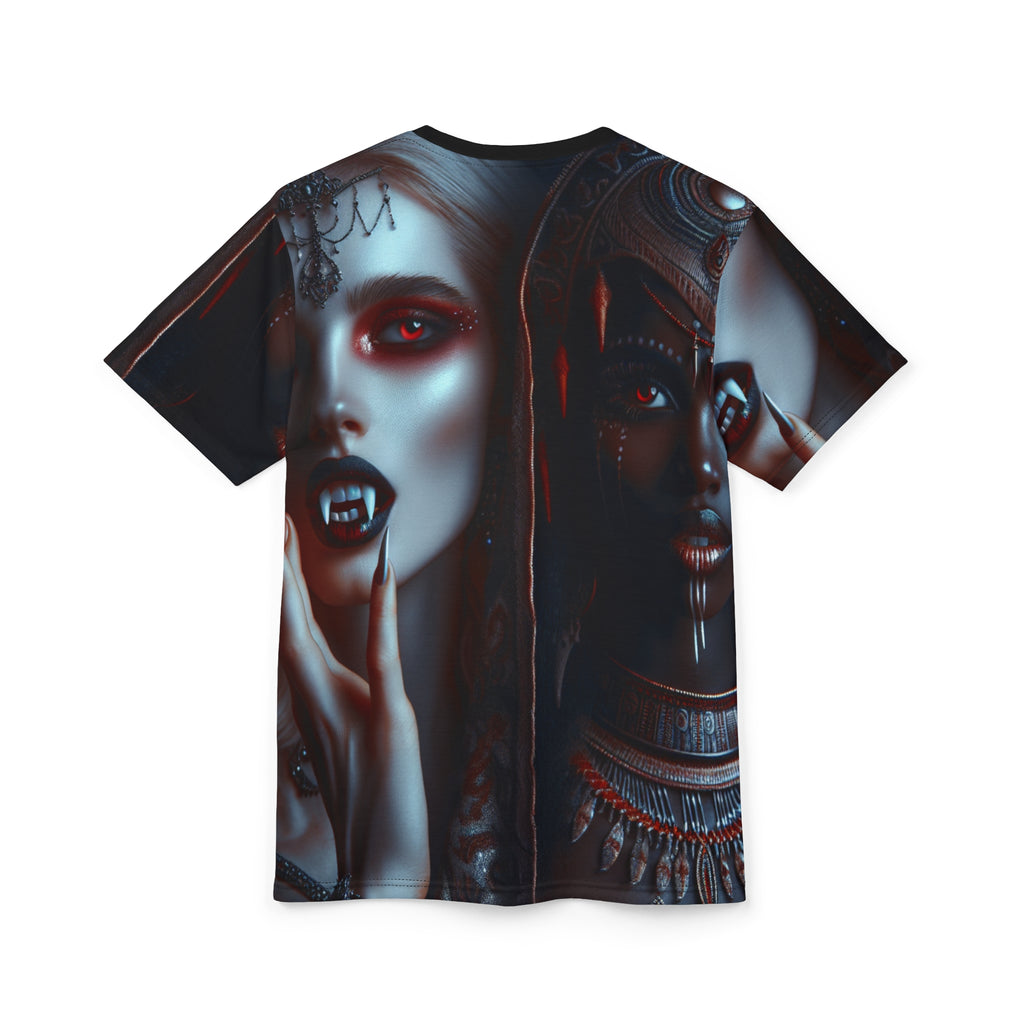 Gothic Aesthetic Unisex Tee featuring spooky Halloween-themed bold graphic print