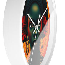 Load image into Gallery viewer, Cultural Elegance Wall Clock - Bold Black Woman Design
