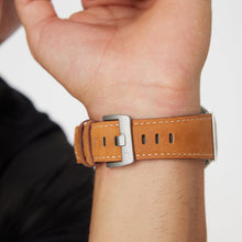 Load image into Gallery viewer, Mecha-Inspired Vintage Leather Band for Apple Watch
