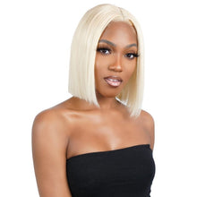 Load image into Gallery viewer, Blonde Straight 13x4 Transparent Lace 100% Human Hair Bob Wig
