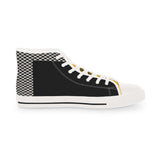 Black high-top sneaker with wraparound print and pleather toe — additional view 9