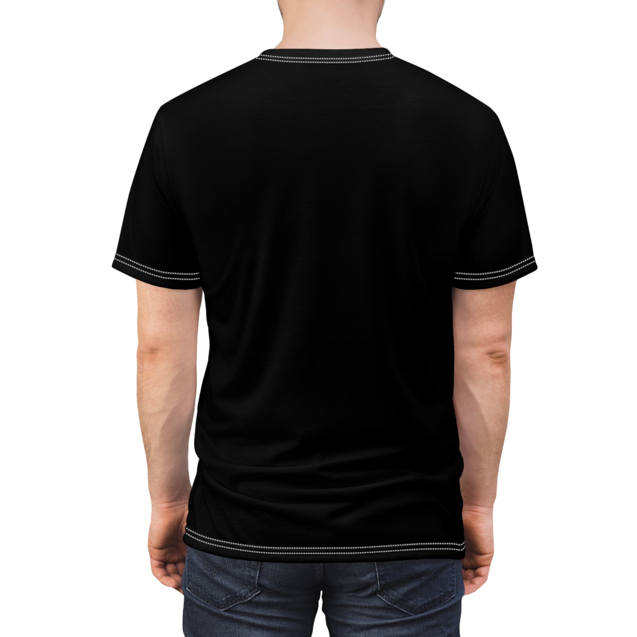 Unisex Gothic New York Skeleton T-Shirt with bold skull graphic on black background