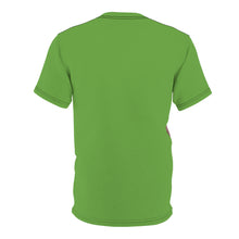 Load image into Gallery viewer, R&amp;RH Embroidered Floral Unisex Designer Womens T-shirt | Vibrant Green Top for Spring &amp; Summer

