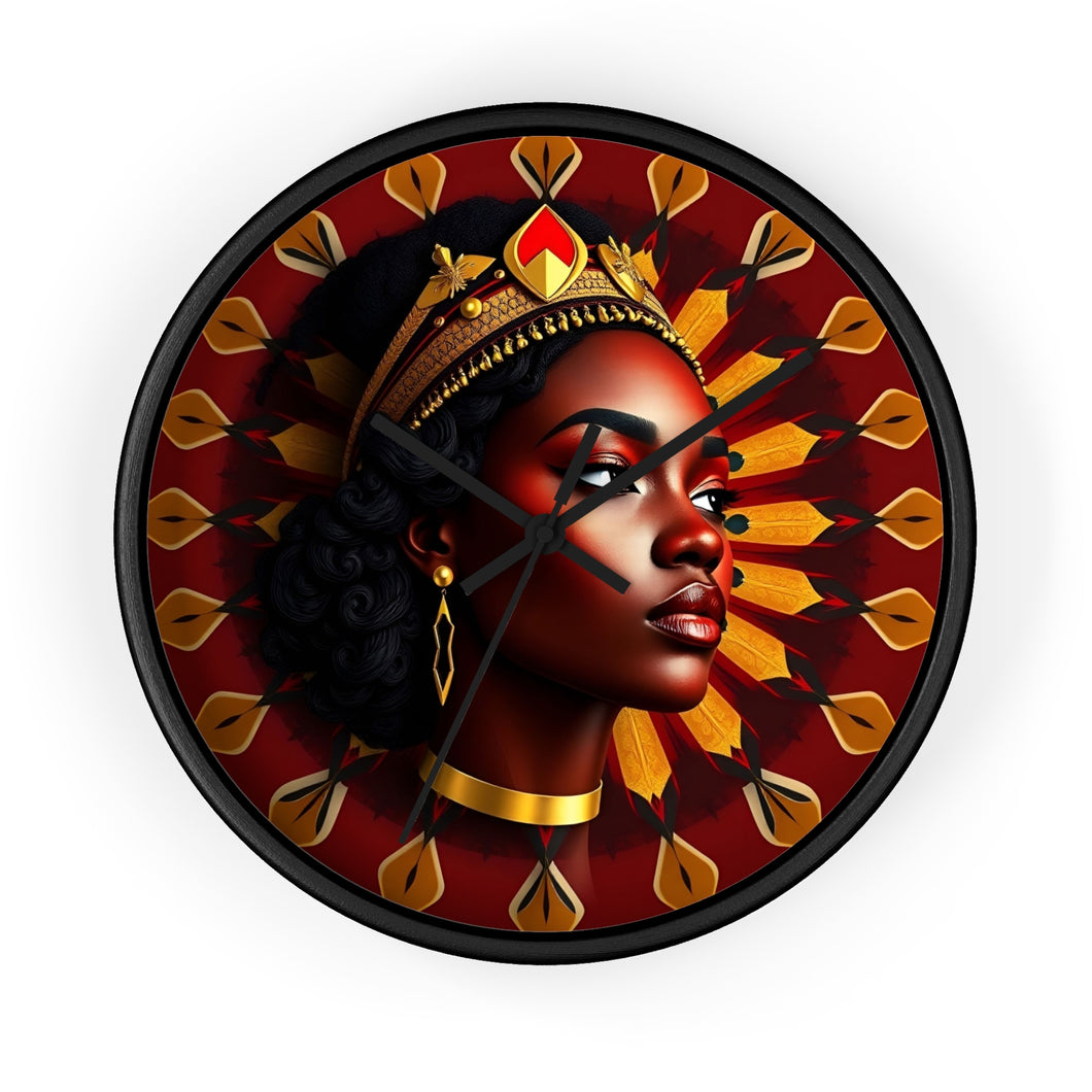 Majestic Queen Wall Clock - Artistic Home Decor for Timeless Elegance