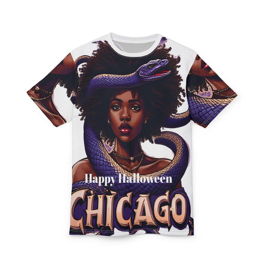 Spooky Chic Halloween Tee, Custom Halloween Shirt, Unisex Graphic Tee, Fall Fashion, Chicago Inspired Top, Unique Gift for Her
