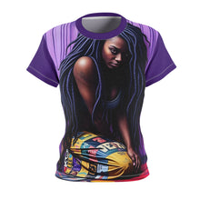 Load image into Gallery viewer, R&amp;RH Vibrant Women&#39;s Worth Purple Tee with Bold Graphic Design - Perfect for Casual Outings
