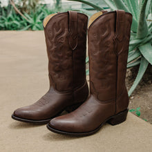 Load image into Gallery viewer, Cowboy Dress Boots | Mens Classic Round-Toe Boots (H7001-Brown)
