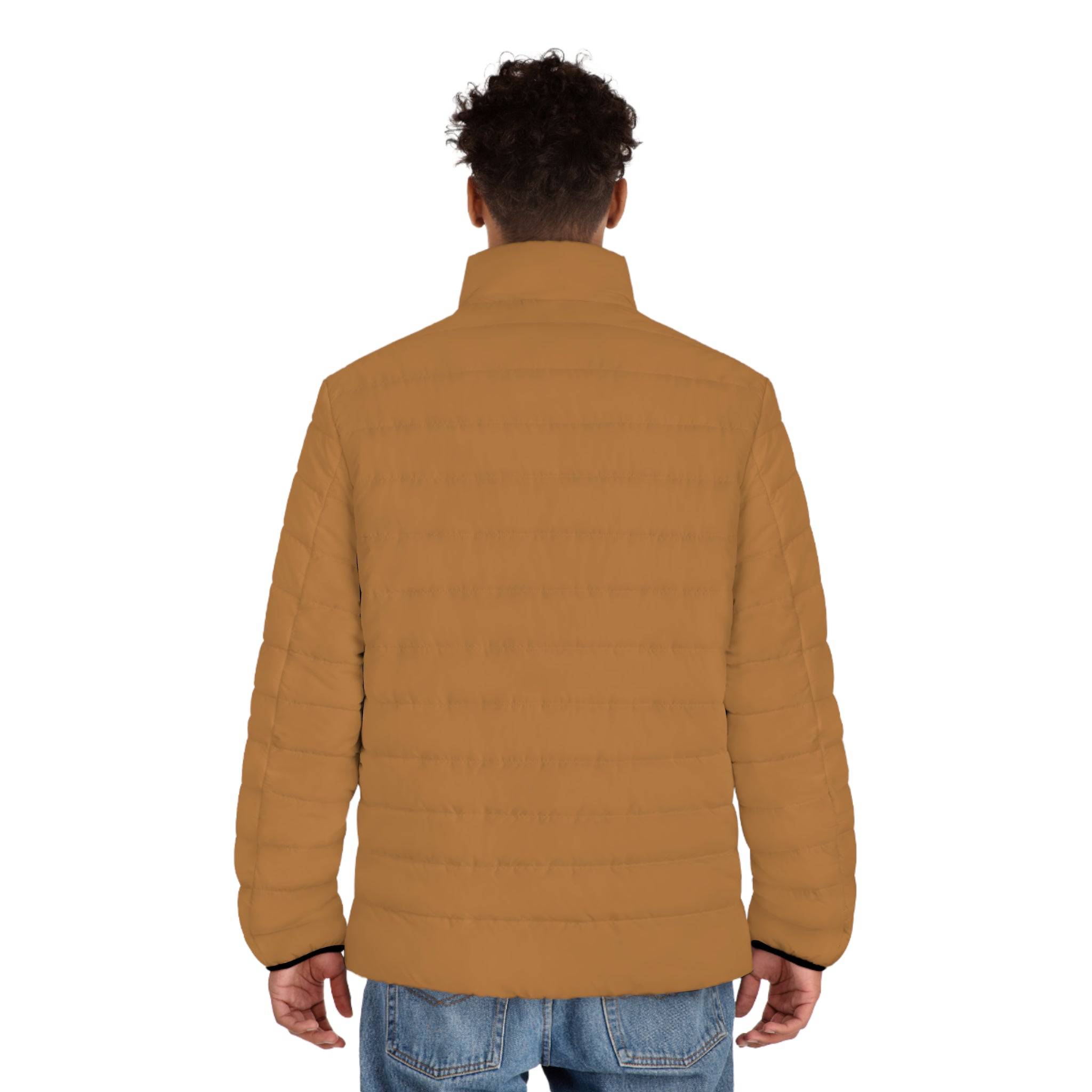 R_RH Light Brown Men's Puffer Jacket - Rich and Rich Homeopportunities 