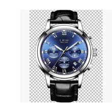 Load image into Gallery viewer, Men&#39;s Leather Sports Watch - Waterproof 30M, Alloy Case
