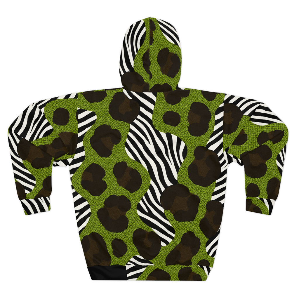 Rich and Rich Bold Animal Print Unisex Hoodie with vibrant safari-inspired design