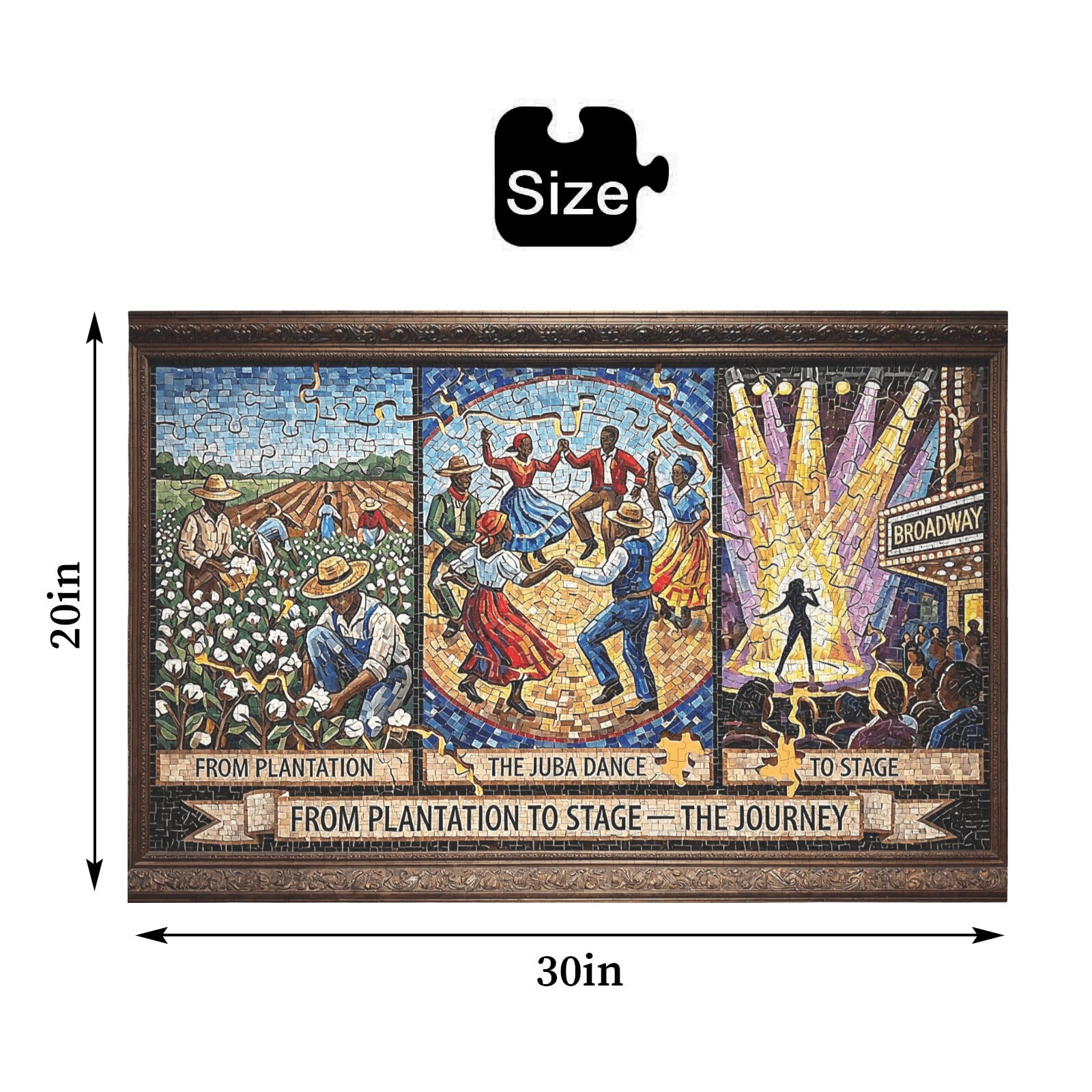 From Plantation to Stage — The Journey Panoramic Mosaic Jigsaw Puzzle