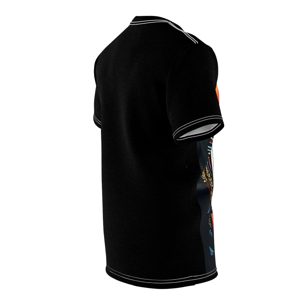 Unisex Gothic New York Skeleton T-Shirt with bold skull graphic on black background
