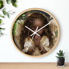 Load image into Gallery viewer, Angel-Themed Wall Clock, Spiritual Home Decor, Meditation Gift, Nursery Wall Art, Prayer Clock
