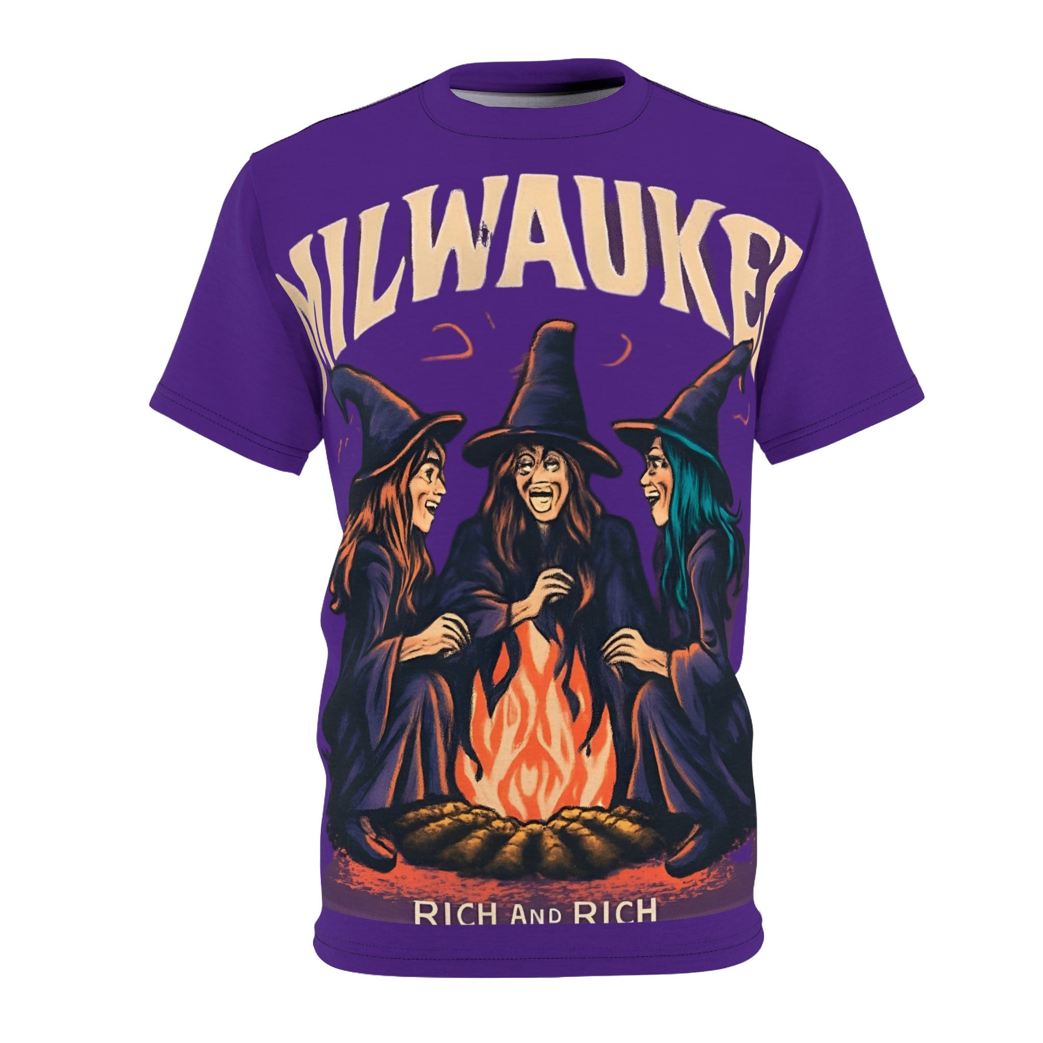 Witchy Vibes Unisex Tee, Colorful Graphic T-Shirt, Halloween Shirt, Cozy Casual Wear, Magical Gift for Witches, Vintage Style Apparel