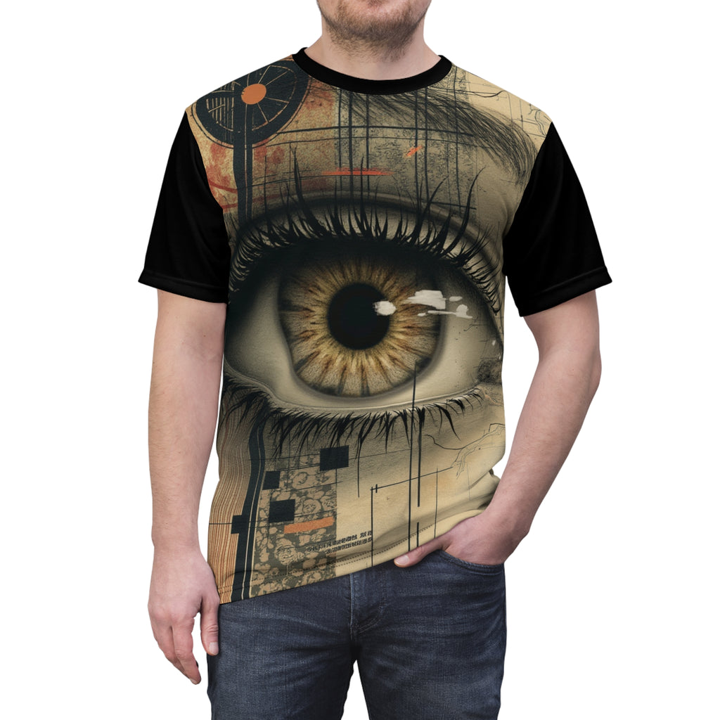 Eye-Catching Unisex Tee, Artistic Graphic Shirt, AOP T-Shirt, Unique Fashion Top, Gift for Art Lovers