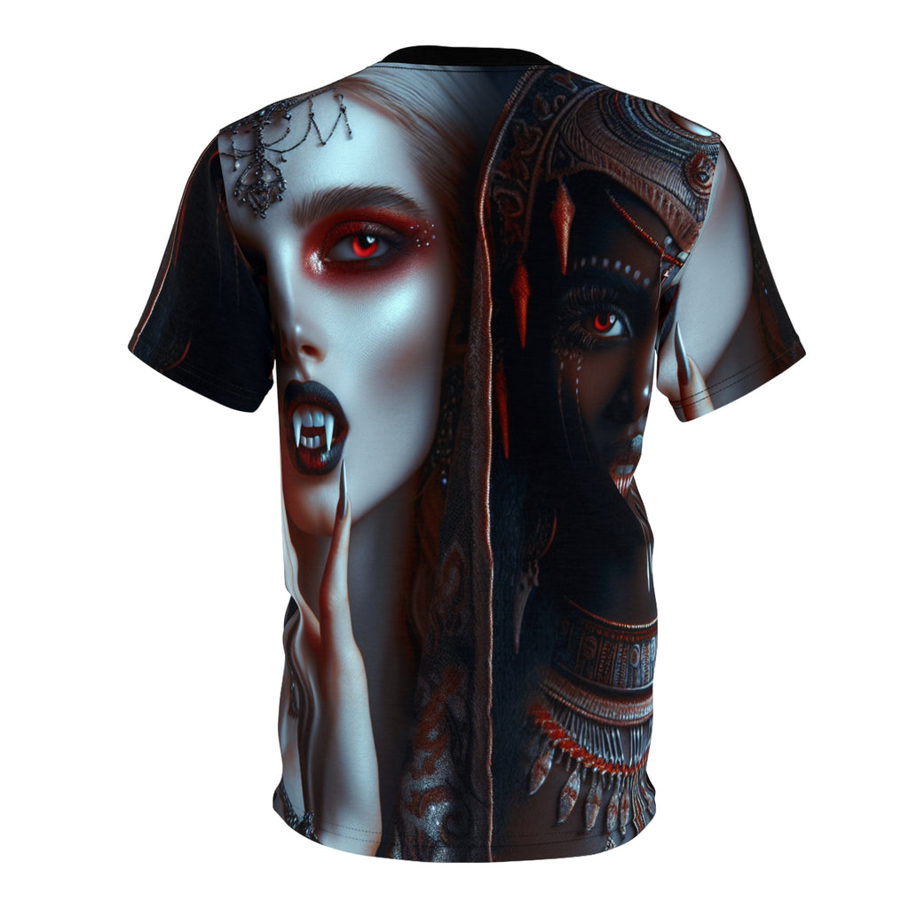 Gothic Aesthetic Unisex Tee featuring spooky Halloween-themed bold graphic print