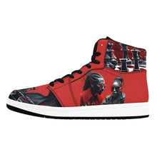 Load image into Gallery viewer, R&amp;RH Chess Game Men&#39;s High Top Black Sneakers
