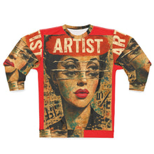Load image into Gallery viewer, Artistic Unisex Sweatshirt - Vintage Artist Sweatshirt, Stylish Graphic Sweatshirt, Creative Apparel, Art Lover Gift, Conversation Starter
