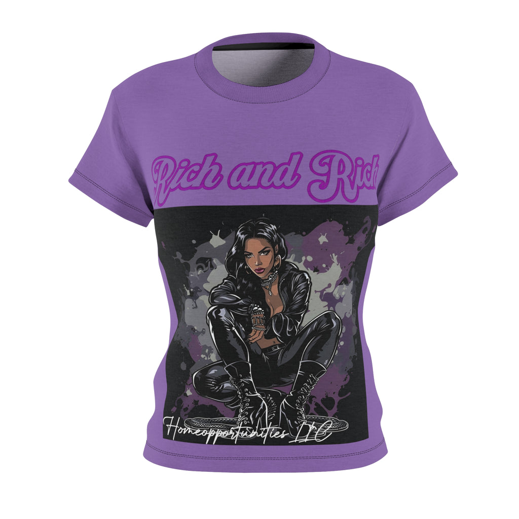R&RH Luiiloviie Women's Lavender Tee- Stylish Graphic Tee for Bold Women