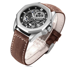 Load image into Gallery viewer, New Hollow Automatic Leather Watch for Men with Waterproof Feature
