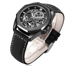 Load image into Gallery viewer, New Hollow Automatic Leather Watch for Men with Waterproof Feature
