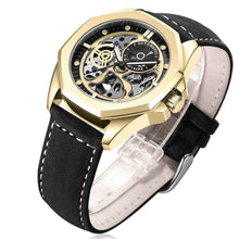 Load image into Gallery viewer, New Hollow Automatic Leather Watch for Men with Waterproof Feature
