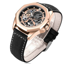 Load image into Gallery viewer, New Hollow Automatic Leather Watch for Men with Waterproof Feature
