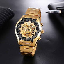 Load image into Gallery viewer, Men&#39;s Mechanical Fashion Watch Steel Band High-end Hollow Design
