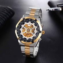 Load image into Gallery viewer, Men&#39;s Mechanical Fashion Watch Steel Band High-end Hollow Design
