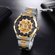 Load image into Gallery viewer, Men&#39;s Mechanical Fashion Watch Steel Band High-end Hollow Design
