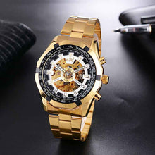 Load image into Gallery viewer, Men&#39;s Mechanical Fashion Watch Steel Band High-end Hollow Design
