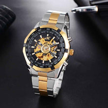 Load image into Gallery viewer, Men&#39;s Mechanical Fashion Watch Steel Band High-end Hollow Design

