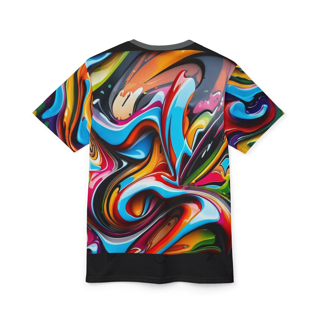 R_RH Men's Graffiti T-Shirt with colorful all-over print on lightweight breathable fabric