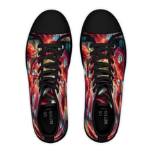 Load image into Gallery viewer, R&amp;RH Women&#39;s High Top Sneakers with Floral Diamond Design - Stylish and Unique Footwear for Every Occasion
