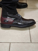 Load image into Gallery viewer, RichandRich_Biz Elegant Burgundy  Men&#39;s Biker Boot  Boot
