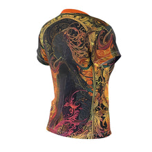 Load image into Gallery viewer, Bohemian Women&#39;s Cut &amp; Sew Tee - Vibrant Abstract Design
